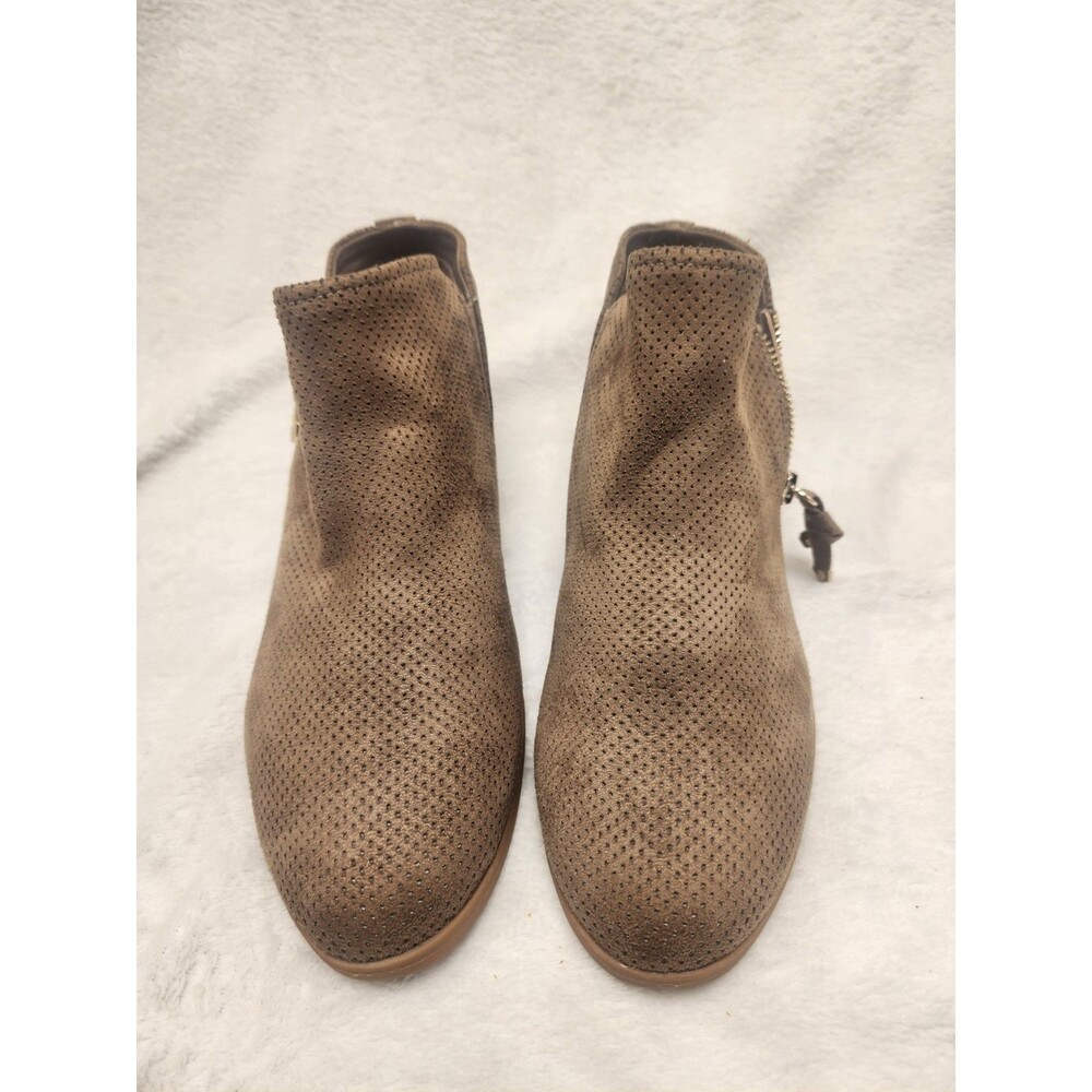 Dr. Scholl's Shoes Astir Zip Ankle Boot Taupe Brown Women 8